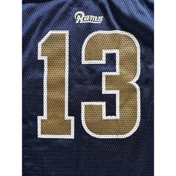 Kurt Warner Rams #13 Jersey Boys XL Reebok Authentic NFL Team Apparel - Picture 3 of 10